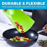 Flexible Chopping Boards Set of 4 Plastic Colour Coded Meat Fruit Cutting Mat