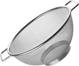 Stainless Steel Colander Food Strainer Basket With Handle Drain Water Rice Pasta