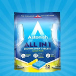 Astonish All In 1 Dishwasher Tablets Pack Of 42 Tabs Lemon Scent Tough