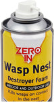 2 x Zero In Wasp Nest Destroyer Foam Fast & Effective Killer Spray Covers 300ml