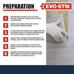 Evo-Stik Wall Tile Adhesive And Grout Mould Resistant Ready To Use 1 Litre White