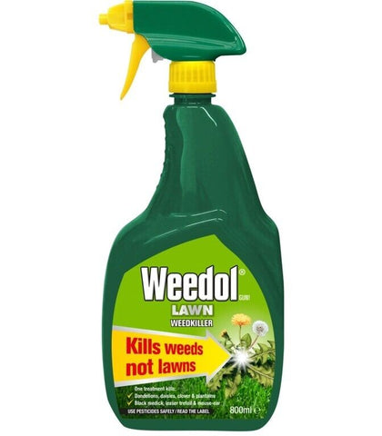 Weedol Lawn Weedkiller Kills Weed Patio Path Ready To Use 800ml Gun Spray Bottle