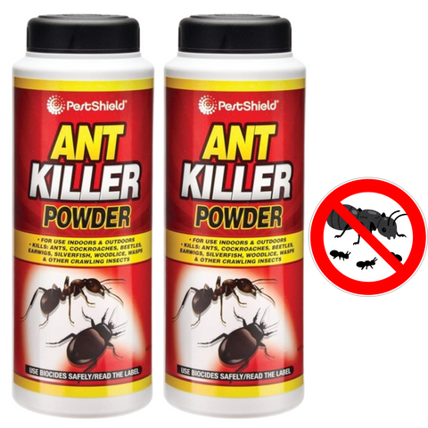 Pestshield Ant Killer Powder Indoor Outdoor Cockroaches Beetles Insects 150g x2