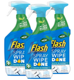 Flash Sparkling Bathroom Cleaner Spray Wipe Done 800ml White Blossom