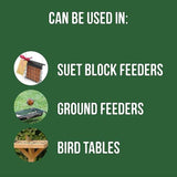 Honeyfield's Suet Block Fruity Flavour High Energy Wild Bird Food Pack 4 1.2kg