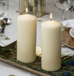 Bolsius Pillar 1 - 6 Candles Ivory Wedding Decor Events Church 130mm x 70mm 