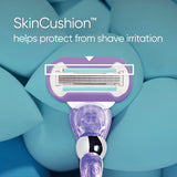 Gillette Venus Deluxe Smooth Swirl Women's Razor & 7 Blade Refill with Flexiball