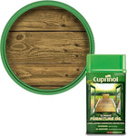 Cuprinol Ultimate Hardwood Furniture Oil 1L Mahogany Nourishes Protects Wood