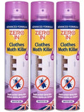 Zero In Clothes Moth Killer Aerosol Transparent Surface Treatment Spray 300ml