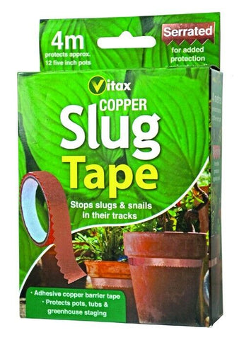 Vitax Copper Slug & Snail Tape Barrier Repellent Adhesive Copper Tape Barrier 4m