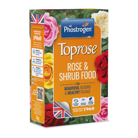 Toprose Rose & Shrub Feed Fertiliser For Healthy Food Essential Nutrients 1kg