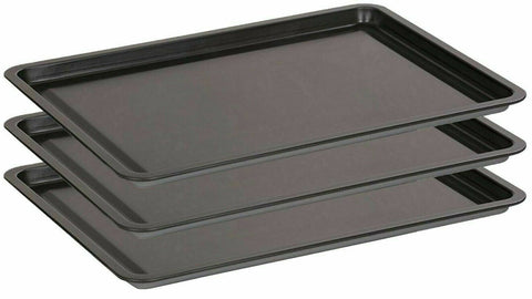 Wham Non-Stick Baking Cooking Oven Sheet Roasting Dishes Tray Pan 32cm Set of 3