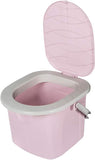 Portable Toilet Bucket Camping WC Festival Travel Detachable Seat Lid 15.5L