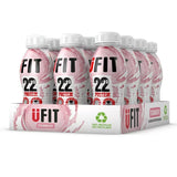 UFIT Protein Shake Chocolate/Strawberry/Caramel No Added Sugar Pack of 12x310ml