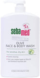 Sebamed Liquid Olive Face and Body Wash For Sensitive Skin Unisex Pump Pot 1L