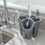 Addis Signature Cutlery Drainer Caddy Kitchen Sink Utensils Drying Rack Holder