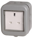 BG Weatherproof IP55 13Amp Unswitched 2 or 1 Gang Outdoor Electrical Socket