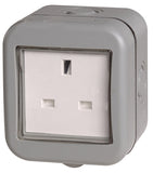 BG Weatherproof IP55 13Amp Unswitched 2 or 1 Gang Outdoor Electrical Socket