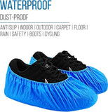 Disposable Shoe Covers Overshoes Plastic Anti Slip Cleaning Protective Safety