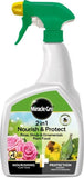 Miracle-Gro Plant Food Rose Shrub & Fungus Control 2 In 1 Nourish Protect 800ml