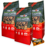 FIRE UP Natural Sustainable Firelighters for BBQs 60 pack and Kasabona Matches