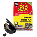 Big Cheese Mouse Killer Kit Fast Acting Highly Palatable Bait Rodent 6/15 Sachet