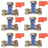 Securplumb CP 15mm x 15mm x 3/4 Inch BSP Washing Machine Tee Tap Valve