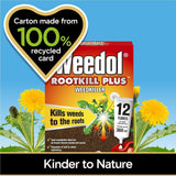 Weedol Rootkill Plus Liquid Concentrate Powerful Long Lasting Weedkiller 12Tube