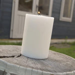 2 X Citronella Pillar Candle Outdoor Garden Summer Nights 38 Hours Burn