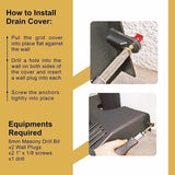 Drain Cover Outdoor Garden Gutter Pipe Drain Tidy Leaves Protector Heavy Duty