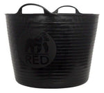 38L Large Red Gorilla Tub Trug Flexible Storage Carrying Bucket Pet Food Garden