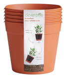 Clever Pots Easy Release Plastic Pots Garden Plant Growing 11.6cm Pack 5