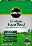 Miracle Gro Super Hard Wearing Grass Seed Food Garden Front & Back Lawn 1kg-2kg