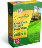 Doff Complete Lawn Feed Weed & Moss Killer Easy Use For Thicker & Green Lawn