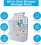 Blue Canyon Bathroom Plastic Cabinet Over Door Shower Caddy Storage Organiser