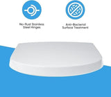 Soft Close Toilet Seat Bathroom D Shape WC Heavy Duty Seat One Button Release