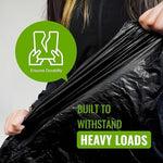Heavy Duty Wheelie Bin Liners Strong 240L Refuse Sacks Rubbish Bag Black