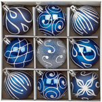 Premier Christmas Decor Baubles Xmas Balls Party Wedding Ornament Midnight Blue