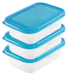 Food Storage Container With Lid Airtight Rectangle Strong Non-Leak Reusable