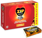 ZIP High Performance Firelighters for Open Fire Stoves BBQ & KasaBona Matches