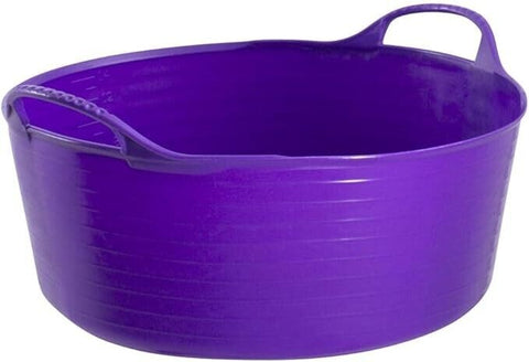 Gorilla Tub Trug Flexible Storage Carrying Bucket Feeding Water Garden Purple