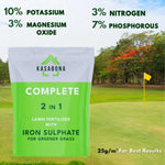 IRON SULPHATE Greener Grass Soluble Fertiliser Miracle Turf Lawn Tonic 40-300m2