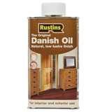 Rustins Danish Oil For Wood And Workshop Natural Finish - All Sizes