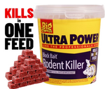 RAT POISON Single Feed Rat & Mouse Killer Poison Bait Big Cheese Ultra Power