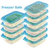 Food Storage Container With Lid Airtight Rectangle Strong Non-Leak Reusable