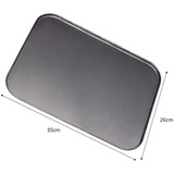 Large Baking Tray Non Stick Biscuit Cookie Black Cooking Oven Tin Sheet x 2