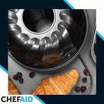 Chef Aid Fluted Spiral Round Bunt Ring Swirl Cake Tin Baking Mould Non Stick