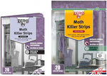 2 x Zero In Clothes Moth Killer Papers 20 Strips Kills adults Larvae And Eggs