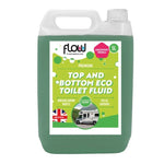 Flowchem Eco Toilet Fluid Cleaner Rinse Caravan Motorhome Blue Pink Top & Bottom