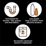 Buster Bathroom Kitchen Plughole Sink Drain Unblocker Dissolves Hair Sludge